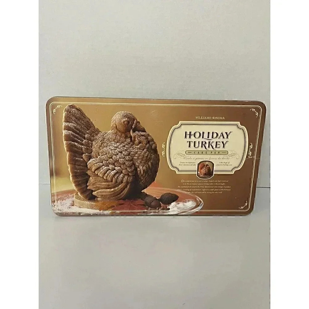 NEW Thanksgiving Williams Sonoma 3-D Holiday Turkey Cake Mold by Nordic Ware